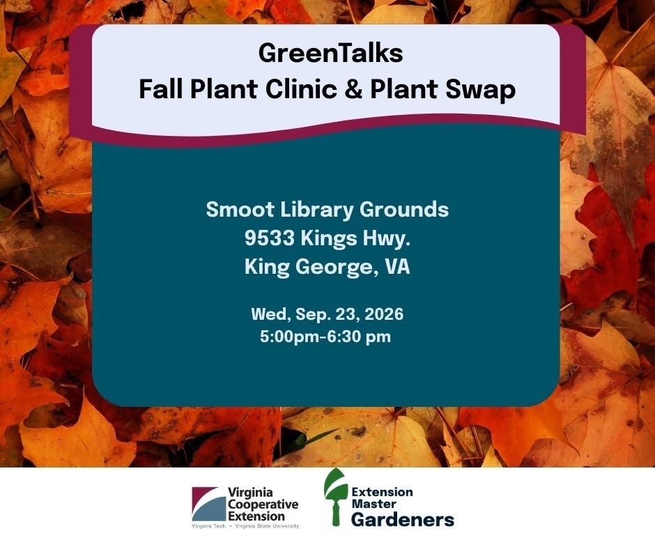 Extension Master Gardener Plant Swap and Plant Clinic